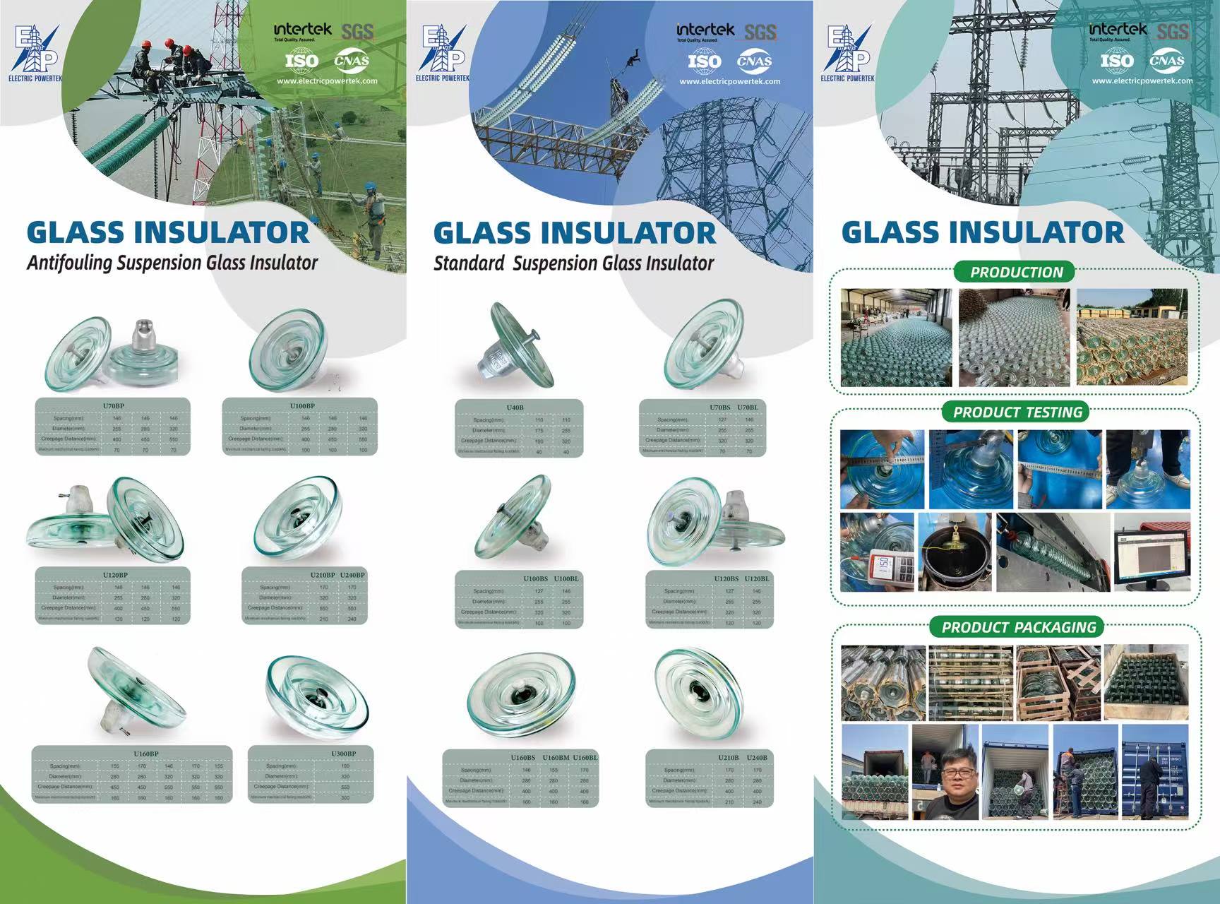 High Voltage Disc Standard Type Toughened Glass Insulator