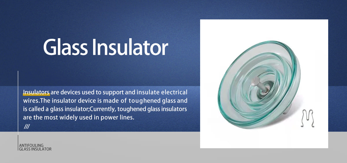 Antifouling glass insulator