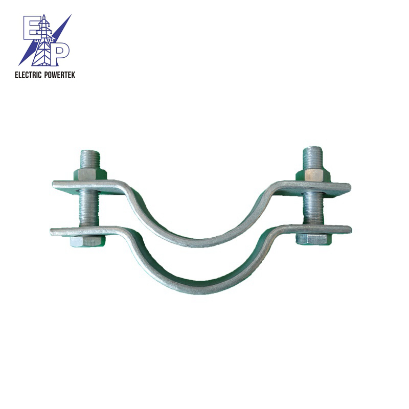 Hot-dip galvanized power fittings Cable Hold Hoop,Pole Mounting Clamp