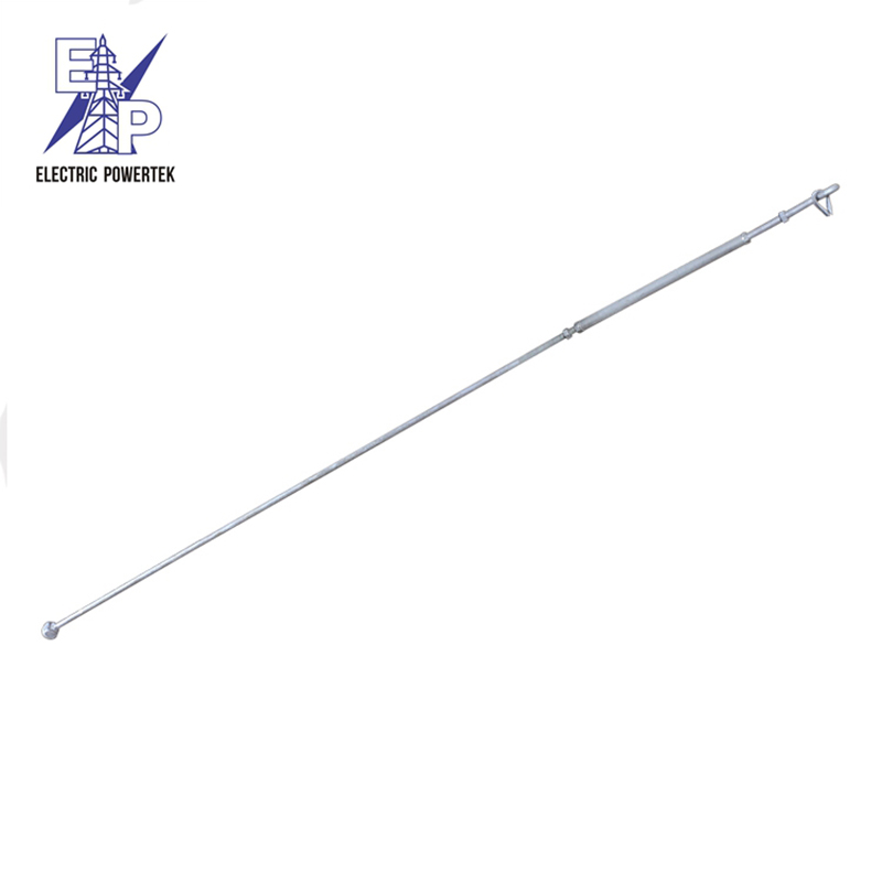 Overhead Line Accessories Stay Rod with Bow cross-head Hot dip galvanized Bow Stay rod for Stay set